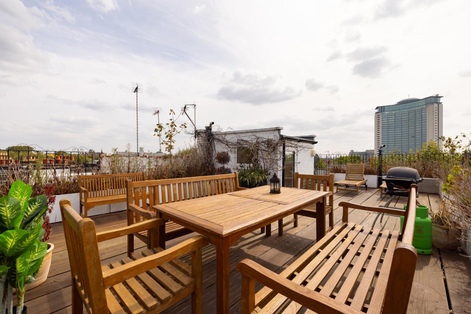 The Philbeach Gardens Place - Lovely 5Bdr Flat With Terrace London Eksteriør billede